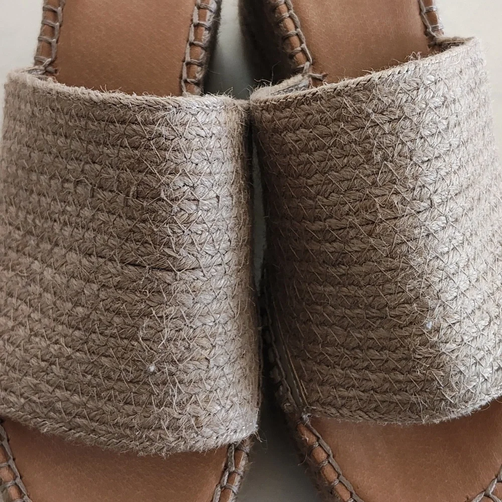 Nordstrom Rack wedges yarn woven slide size 8M